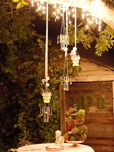 entrance area with bride's book