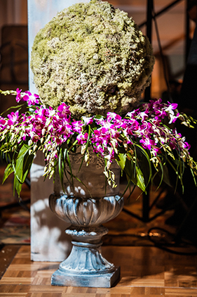 stone vase arrangement